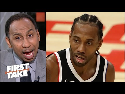 卡哇伊在哪裡？他在哪裡？"--斯蒂芬-A.想看勒布朗與卡威的洛杉磯之戰|First Take。 ('Where's Kawhi? Where is he?!' - Stephen A. wants to see the LeBron vs. Kawhi LA battle | First Take)