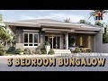 HOUSE DESIGN 3 Bedroom Bungalow | 125sqm. | Exterior & Interior Animation