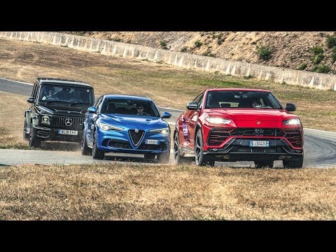 2019 Lamborghini Urus vs 2018 Mercedes AMG G63 vs 2018 Alfa Romeo Stelvio QV