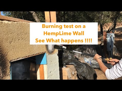 HempLime Wall Burn Test