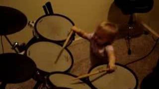 Callan drumming at 13 months old