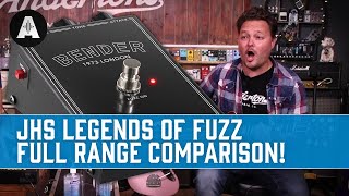 Video thumbnail for 4 Unbelievable Fuzz Tones Inspired By 4 Iconic Fuzz Pedals! - JHS Legends Series by Andertons Music Co