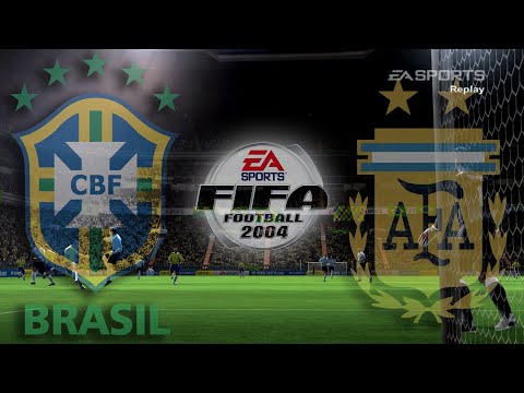 FIFA 2004 Gameplay -Brazil vs Argentina