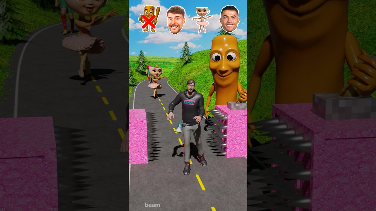 Weird Characters vs Spikes Pistons