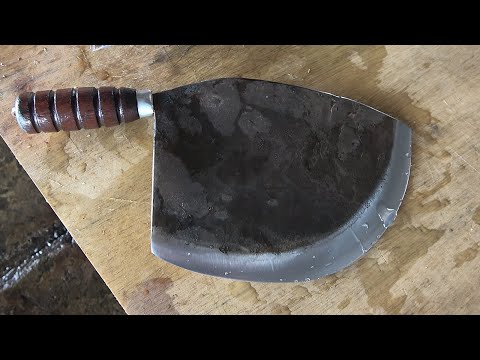 The sharpest knife in the world /  Handmade knife (Detailed video of Taiwanese tuna knife making)