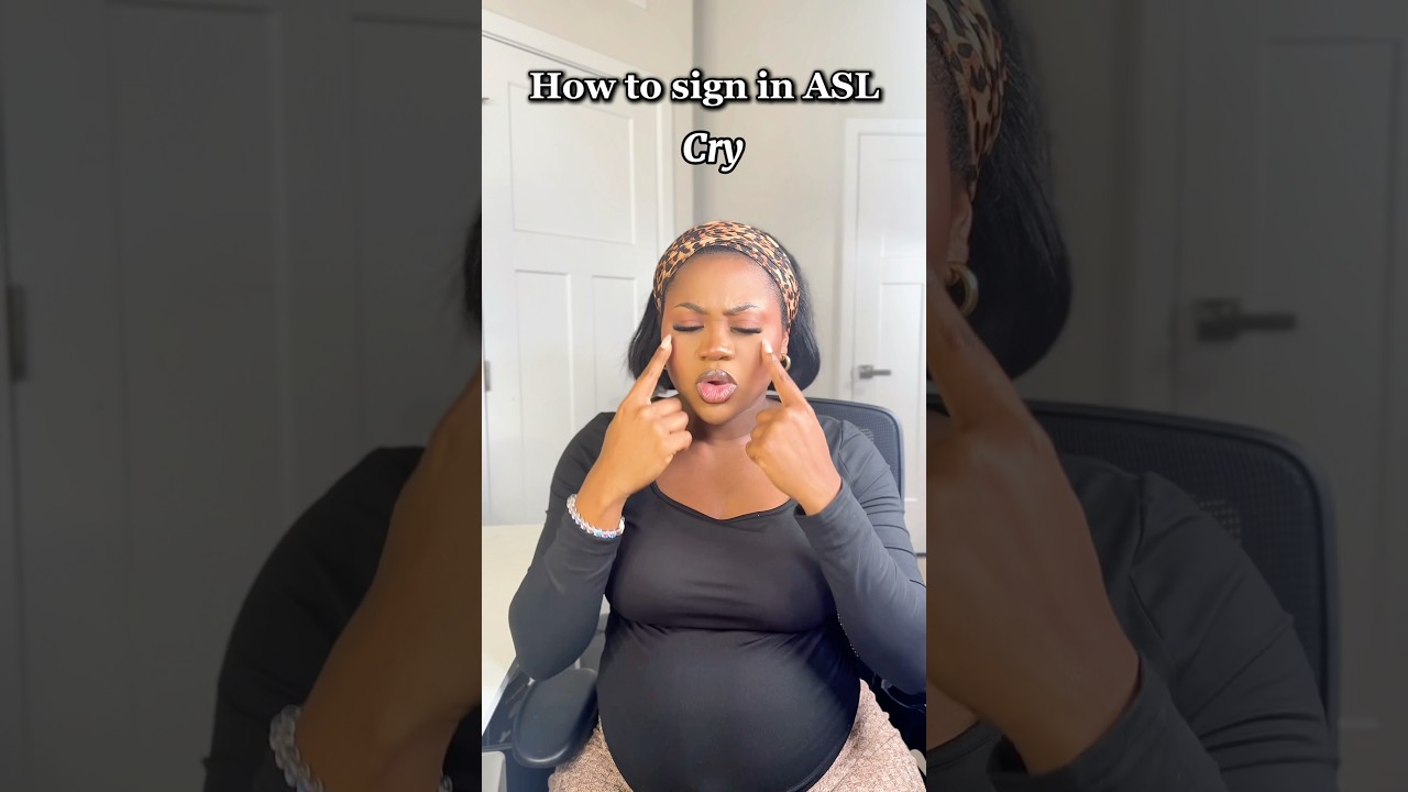 How to sign “cry” in ASL. #asl
