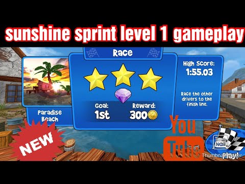BB racing sunshine sprint level 1 gameplay tutorial / bata boy gaming