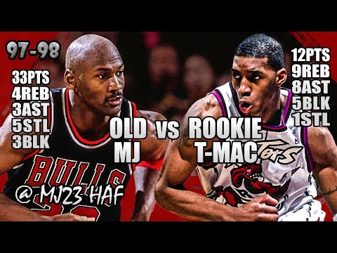 Michael Jordan vs Tracy McGrady Highlights (1998.03.22) - Monster Game by BOTH! MJ Made Toronto CRY!