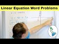 Solving Linear Equations Using Word Problems