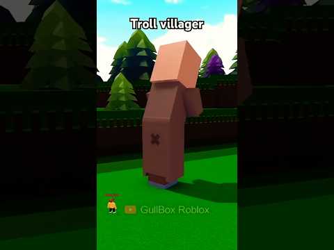TROLLING Villager in Build a Boat #roblox #robloxshorts #buildaboatfortreasure #trolling