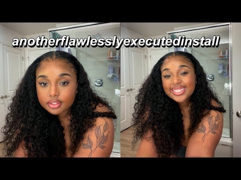 18inch natural color Peruvian Virgin Hair Body Curl lace front wig