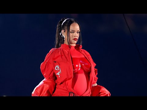 Rihanna - We Found Love, Rude Boy & Work (Live Performance on Super Bowl LVII Halftime Show) 4K