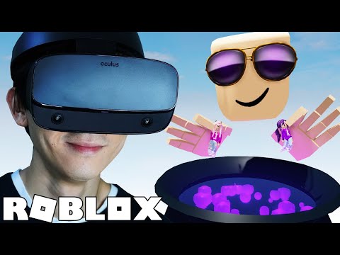 I played Roblox Vibe VR world! (with facecam)
