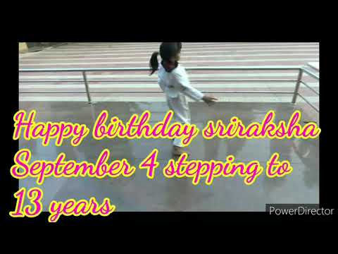Happy birthday sriraksha