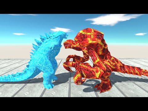 New Monster Orga Lava Vs ALL Team Monster Godzilla 2014 Ice Death run-Animal Revolt Battle Simulator