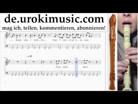 Blockflötenunterricht G. Ariana Grande - Break Free Teil#2 um-995