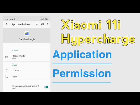 Xiaomi 11i Hypercharge Application Permission Allow And Deny