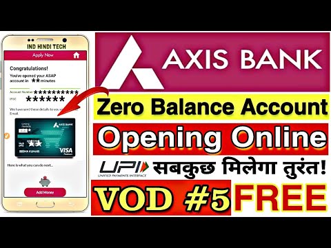 Axis Bank Zero Balance Account Opening Online New Process || Axis Bank Saving Account Opening Online Video