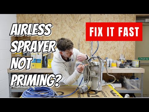 Airless sprayer not priming | Fix it fast!