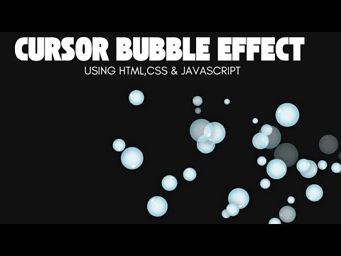 Cursor Bubble Effect Using Htmlcss Javascript Css Tricks