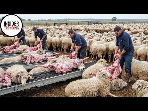 Amazing Modern Automatic Sheep Farming Technology - Fastest Shearing, Cleaning and Milking Machines