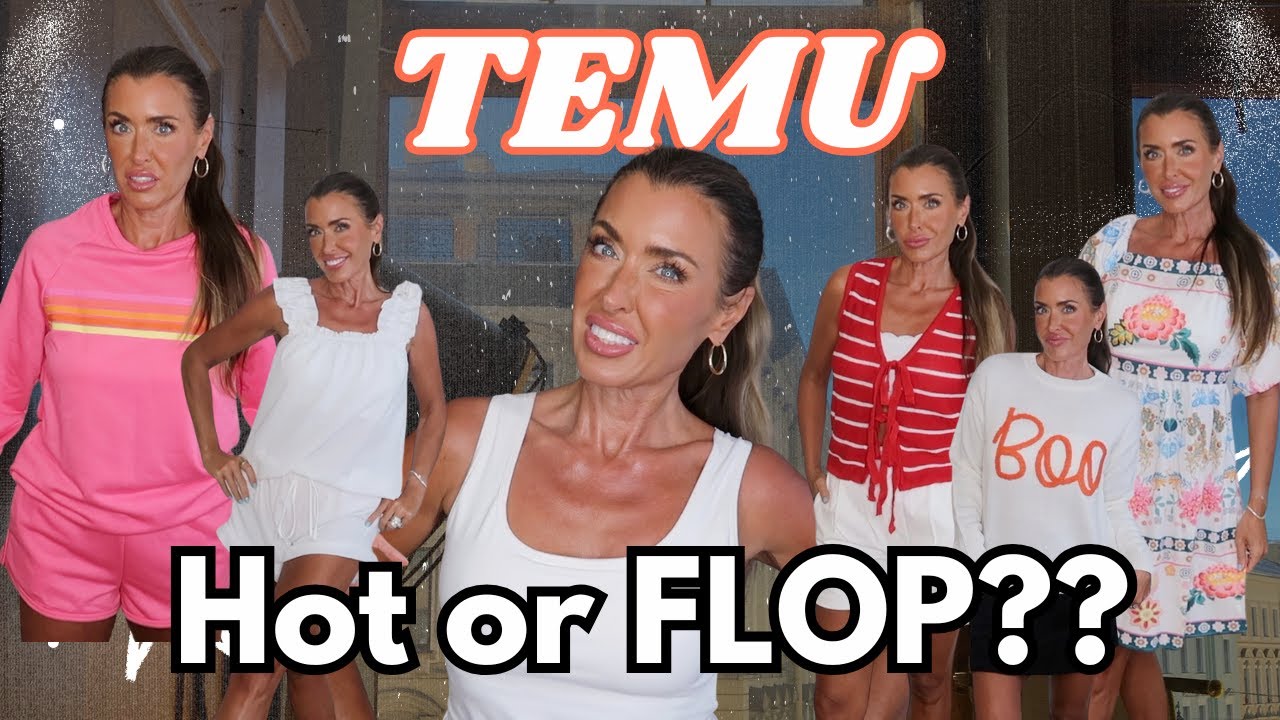 Temu HOT or FLOP try on haul | Temu try some for fall | Hotmess Momma Vlogs