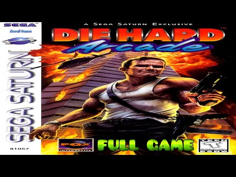 Die Hard Arcade [SEGA SATURN] Gameplay Walkthrough FULL GAME [4K60ᶠᵖˢ🔴]