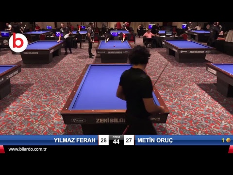 YILMAZ FERAH & METİN ORUÇ Bilardo Maçı - 2019 TÜRKİYE KUPASI 1. ETAP ERKEKLER-2.TUR