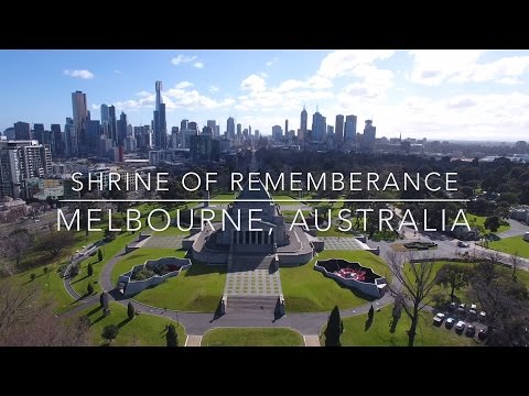 Our World by Drone in 4K - Shrine of Remembrance, Melbourne, Australia