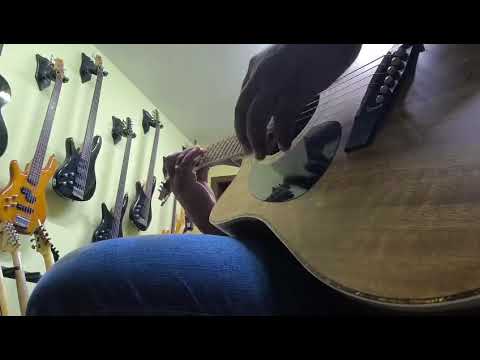 Violão CORT AD880 - Escutem o som dele puro, somente câmera do celular.