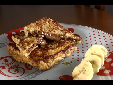 Tostadas francesas rellenas de Nutella