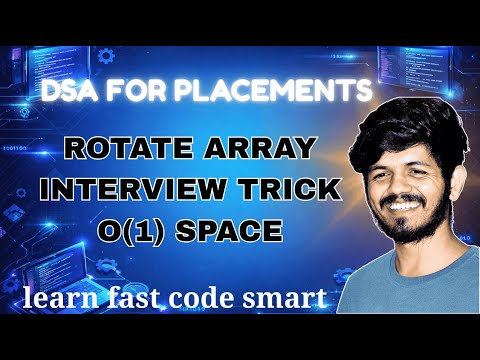 Rotate Array In Python O1 Space Interview Trick Dsa Coding