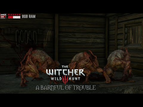 The Witcher 3 Sidequest : A Barnful of Trouble [Full Gameplay]