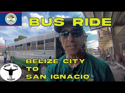 A BUS RIDE FROM BELIZE CITY TO SAN IGNACIO, BELIZE IN 2024.