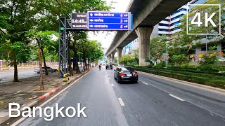4K🇹🇭 Bangkok | Driving Downtown - Rama 4 Road - 20/Mar/2022 | Motorcycle Ride