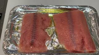 How to Cook Salmon in a Toaster Oven | Olive Oil, Roasted Garlic and Fresh Ginger | Quick and Easy