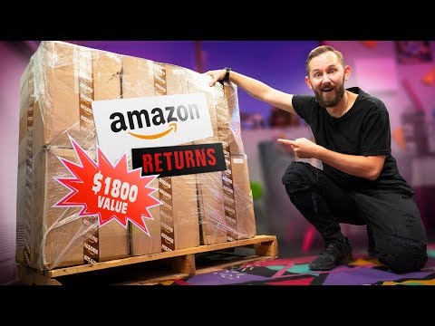 We Bought an $1,800 MYSTERY Crate of Amazon.com Returns! Video