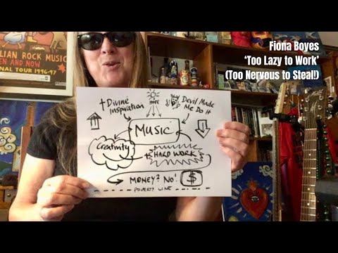 What do MUSICIANS really do? ‘Too Lazy to Work’: Fiona Boyes - fingerstyle blues guitarist explains!