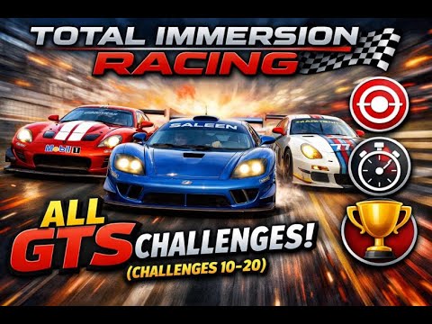 Total Immersion Racing - All GTS Challenges (Challenges 10-20)