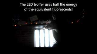 preview picture of video 'LED Troffer Panel Replaces Fluorescent Ceiling Fixtures'