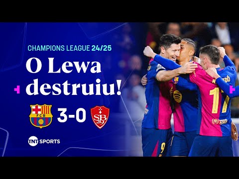 Gols e lances de Barcelona x Brest