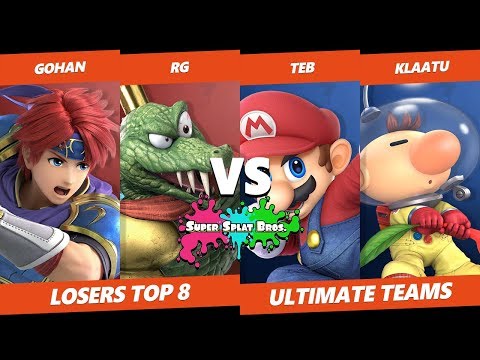 Smash Ultimate Tournament - Teb & Klaatu Vs. Gohan & RG - Splat Bros SSBU Losers Top 8