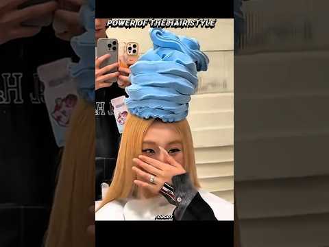 power of the hair style 🔵🩶🔴😘