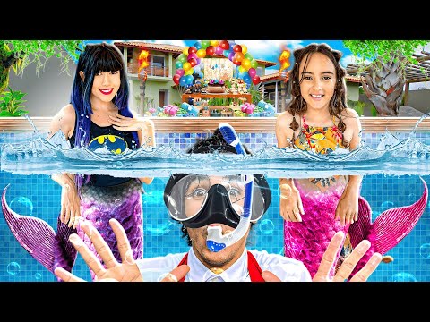 FIZEMOS UMA FESTA NA PISCINA DA CASA NOVA E O MONSTRO TYLER ESPIONOU! CANAL DA BELINHA VS VINIBUG