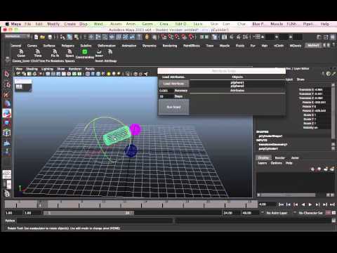 Maya Script Attribute Snap