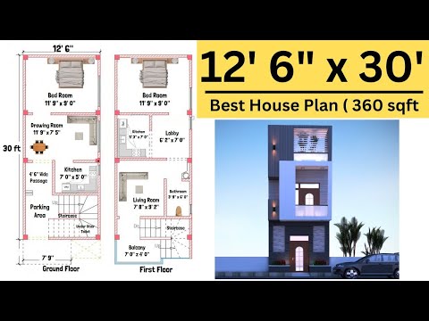 15x30 House Plan 15 x 30 Ghar Ka Naksha Small House Plans Design 450 sq ft house Plans
