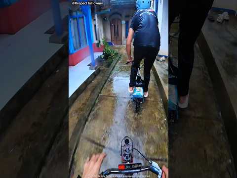 Rainy ride through the streets of the neighborhood #shortsvideo