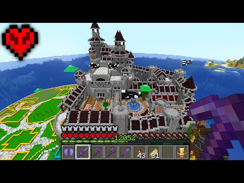 I Built a MASSIVE Castle in Minecraft Hardcore!