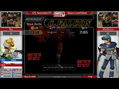 CFL Smackdown 177 Melee - Ridz (Fox) vs Gahtzu (Falcon) - Losers Semis