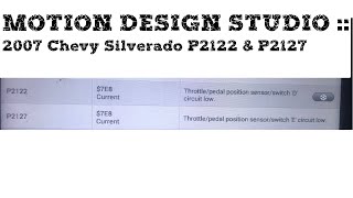 2007 Chevy Silverado P2122 & P2127 Short To Chassis Ground.